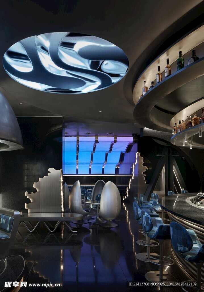 科幻風(fēng)格的未來控制室