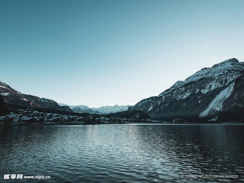 寧?kù)o山水湖景風(fēng)光圖