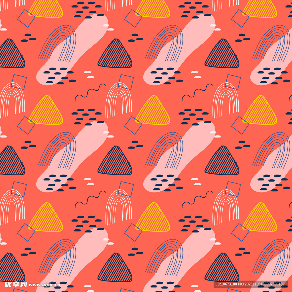 幾何圖案構(gòu)成的多彩背景