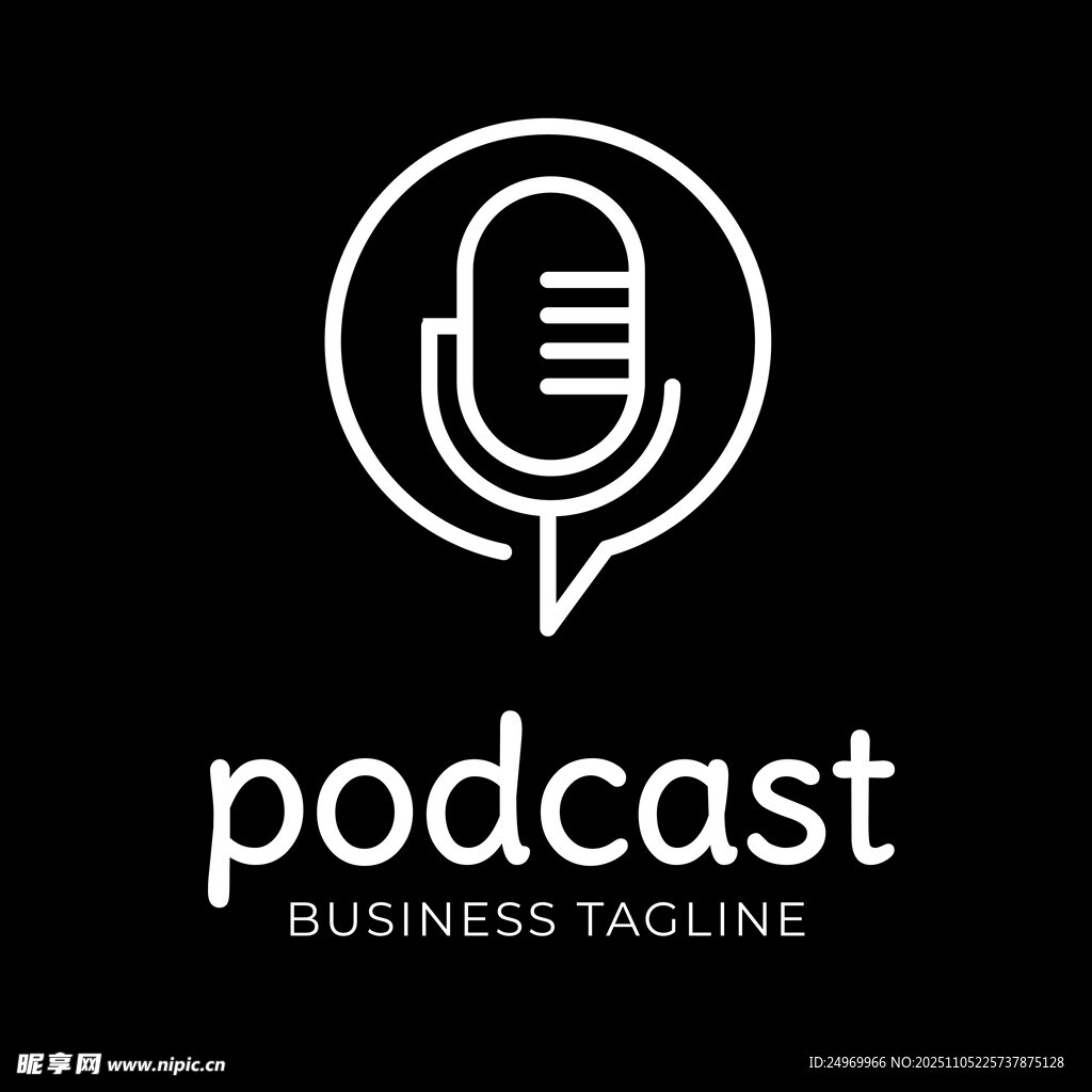 播客標志設計