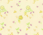 清新花卉檸檬圖案背景