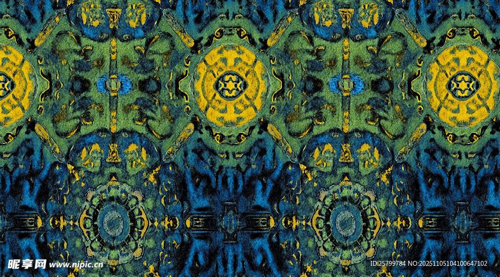 絢麗多彩的抽象花紋圖案