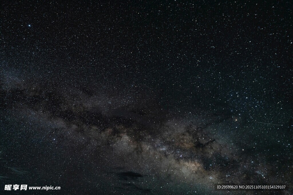 璀璨星空下的壯麗銀河