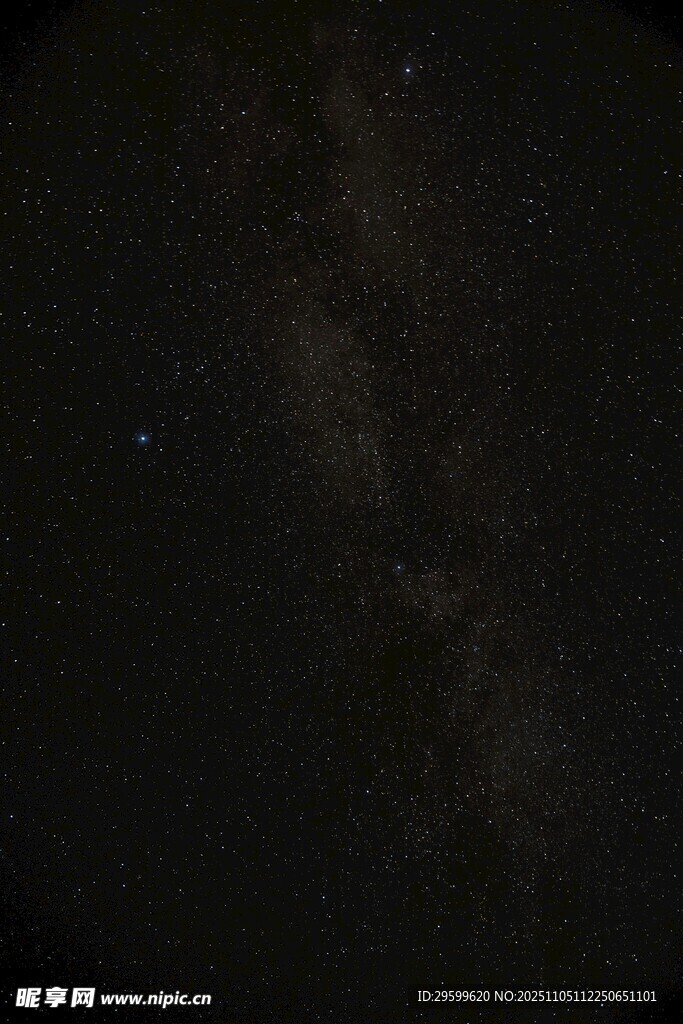 璀璨星空下的銀河美景