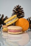 美味馬卡龍與橙子松果