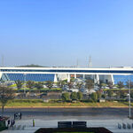 現(xiàn)代化機場外觀景致