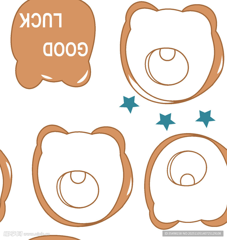 可愛(ài)卡通小熊圖案設(shè)計(jì)