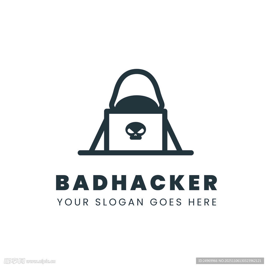 黑客主題背包標志設(shè)計