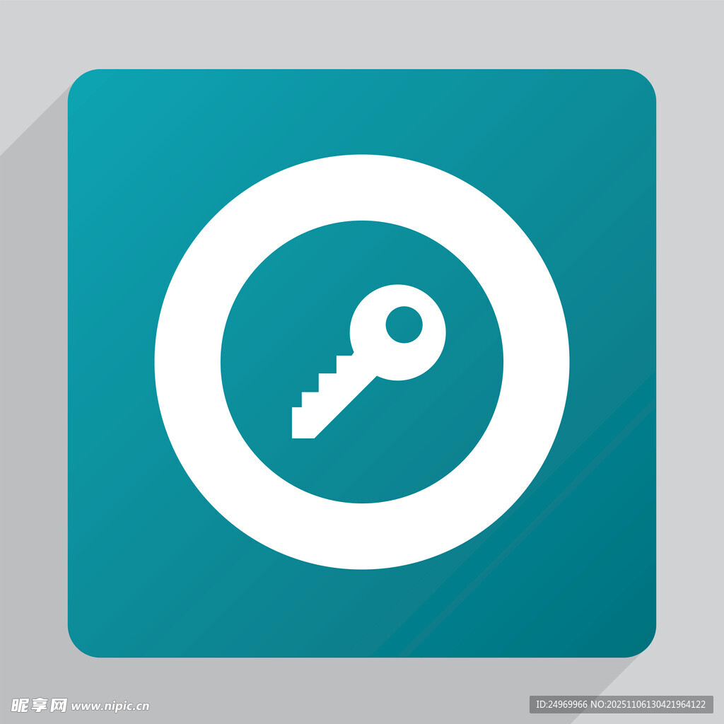 鑰匙圖標按鈕設(shè)計元素