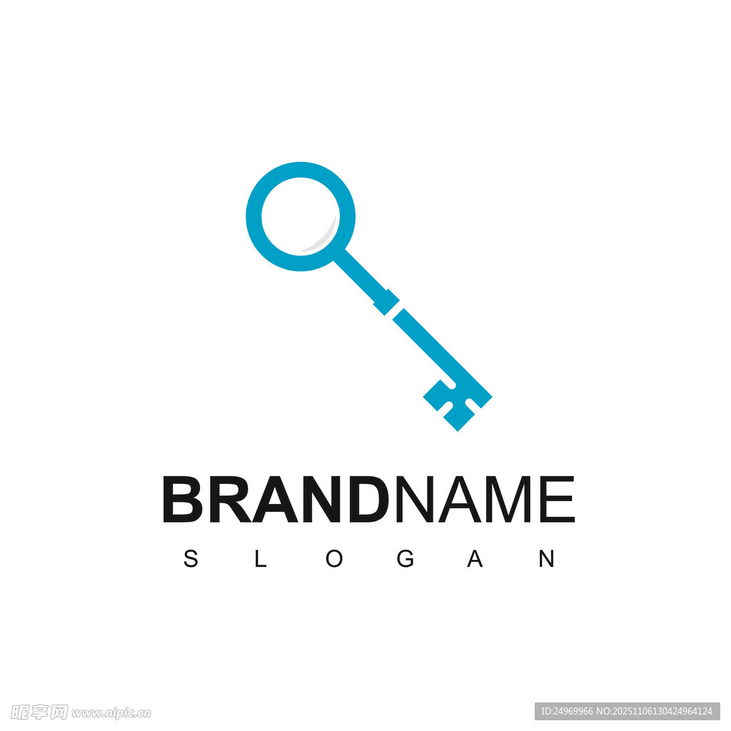 簡(jiǎn)約鑰匙標(biāo)志設(shè)計(jì)