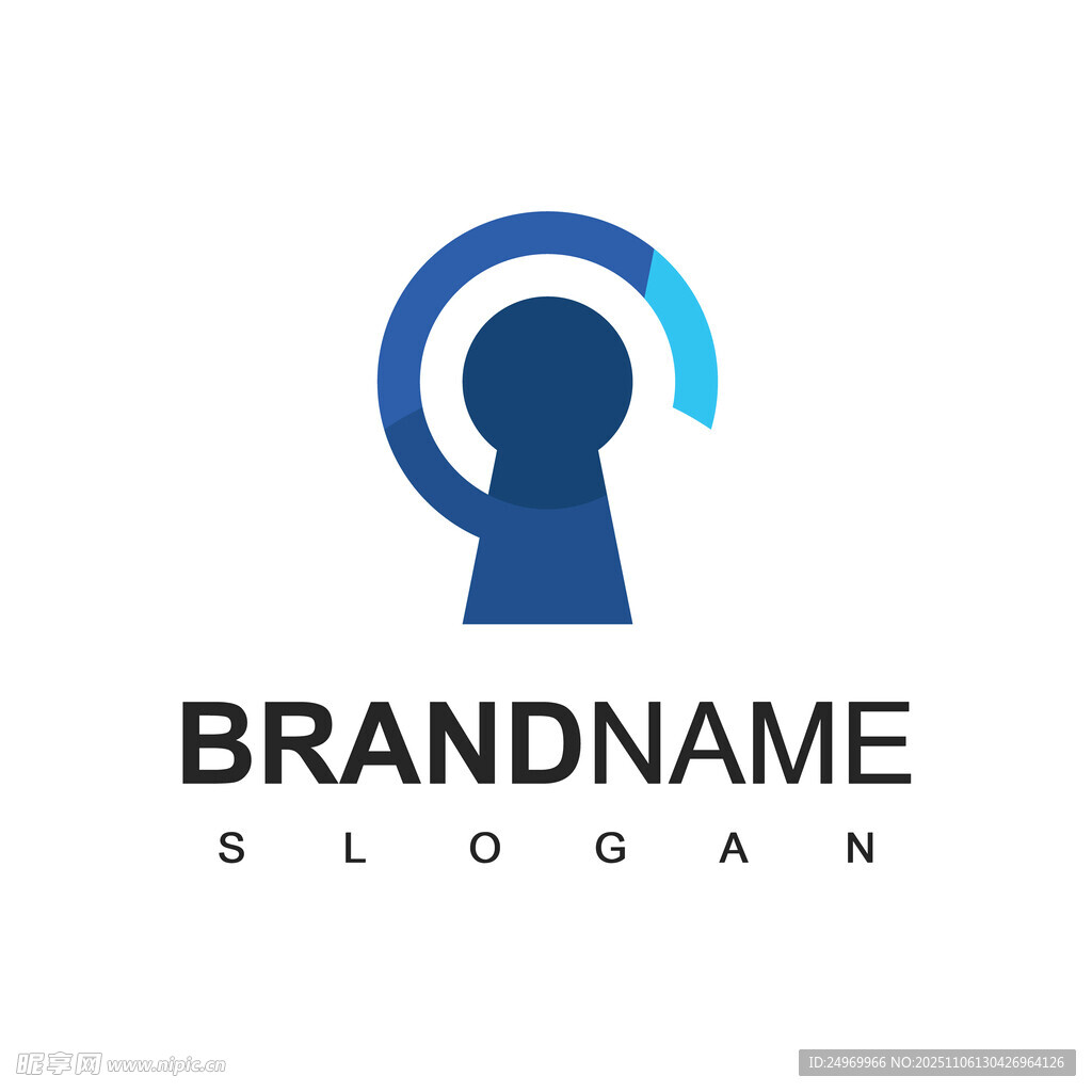 鑰匙孔風(fēng)格科技品牌標(biāo)志