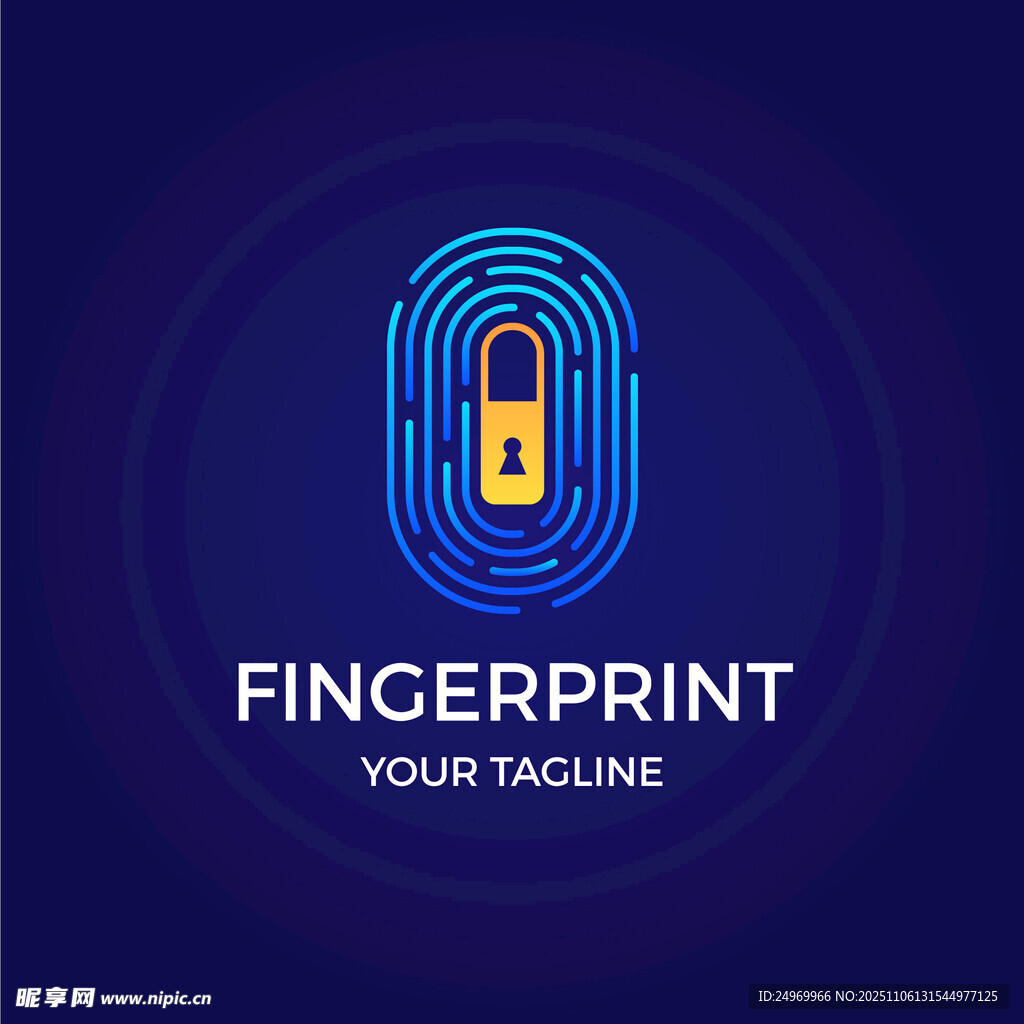 指紋鎖標(biāo)志設(shè)計(jì)