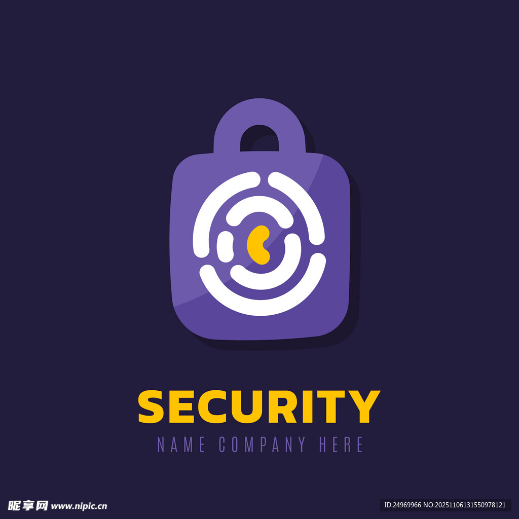 安全鎖標(biāo)志設(shè)計