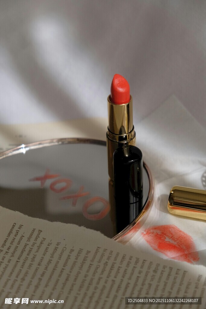 精致口紅特寫