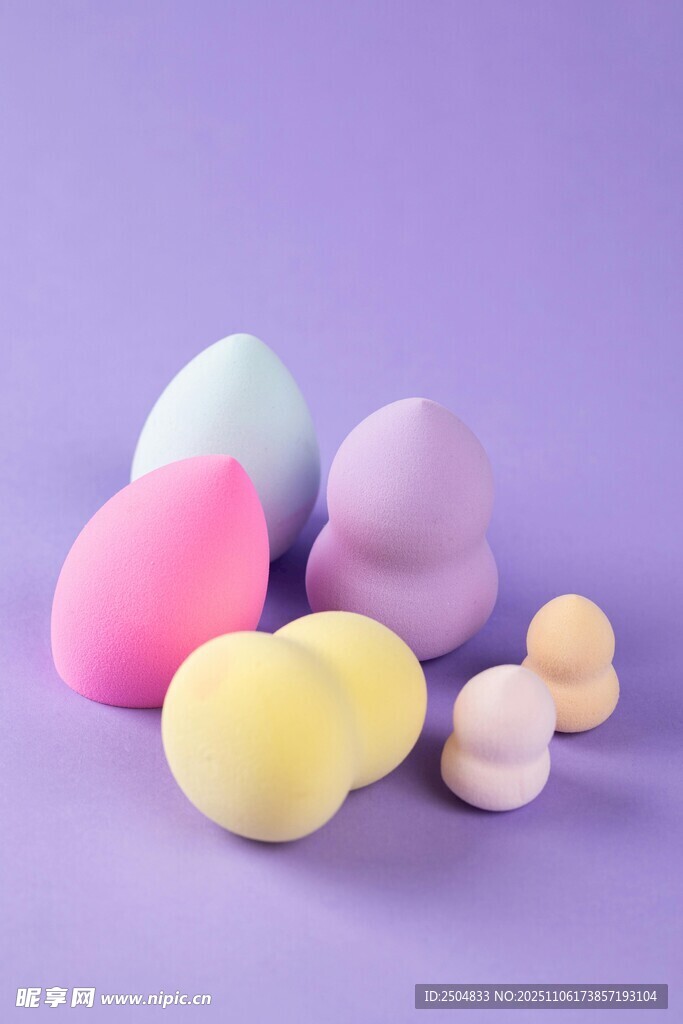 多彩美妝蛋展示