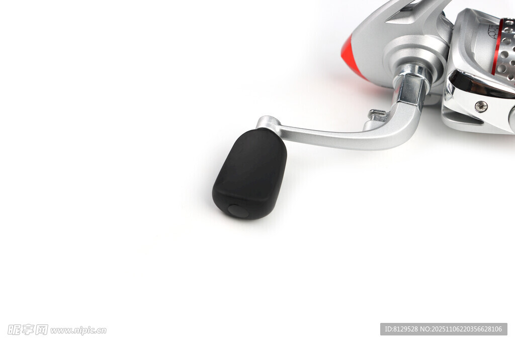 金屬漁輪手柄特寫(xiě)