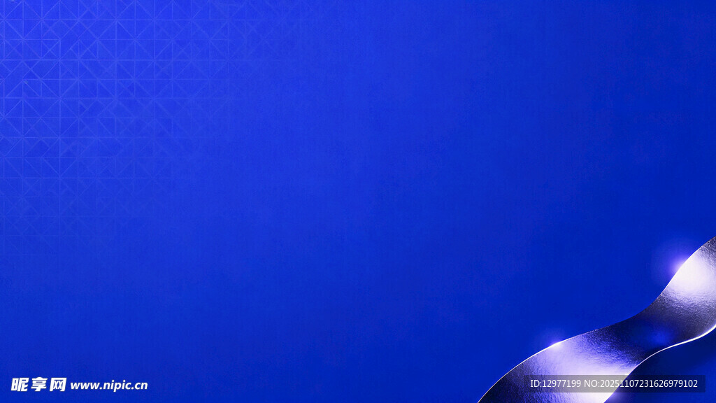 藍(lán)色背景上的閃耀金屬條