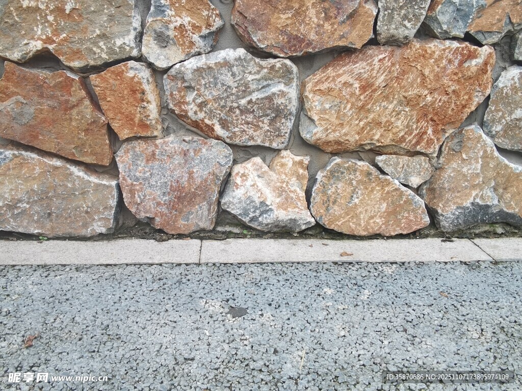 石砌墻面紋理特寫(xiě)