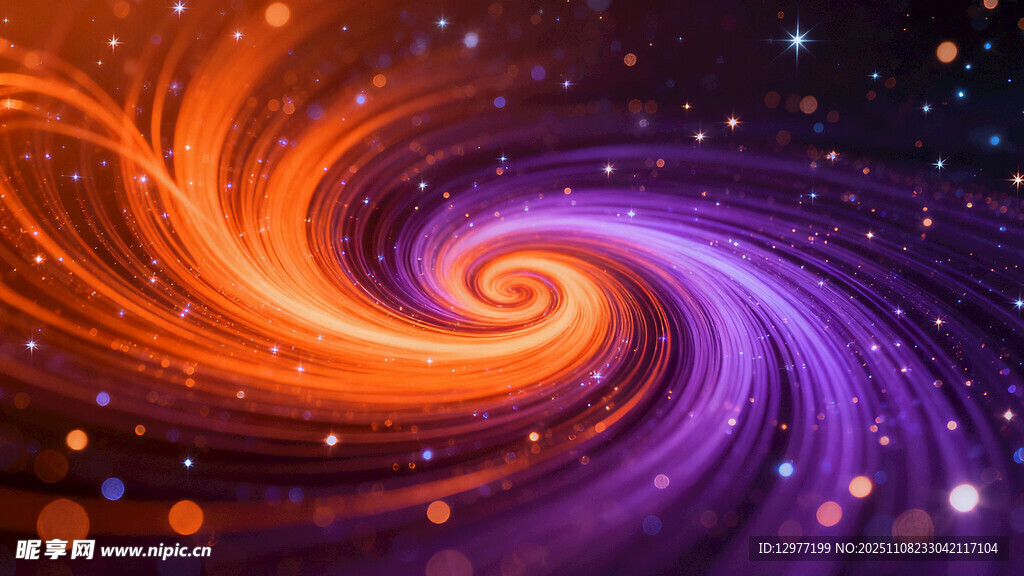 絢麗宇宙旋渦星空背景圖圖片