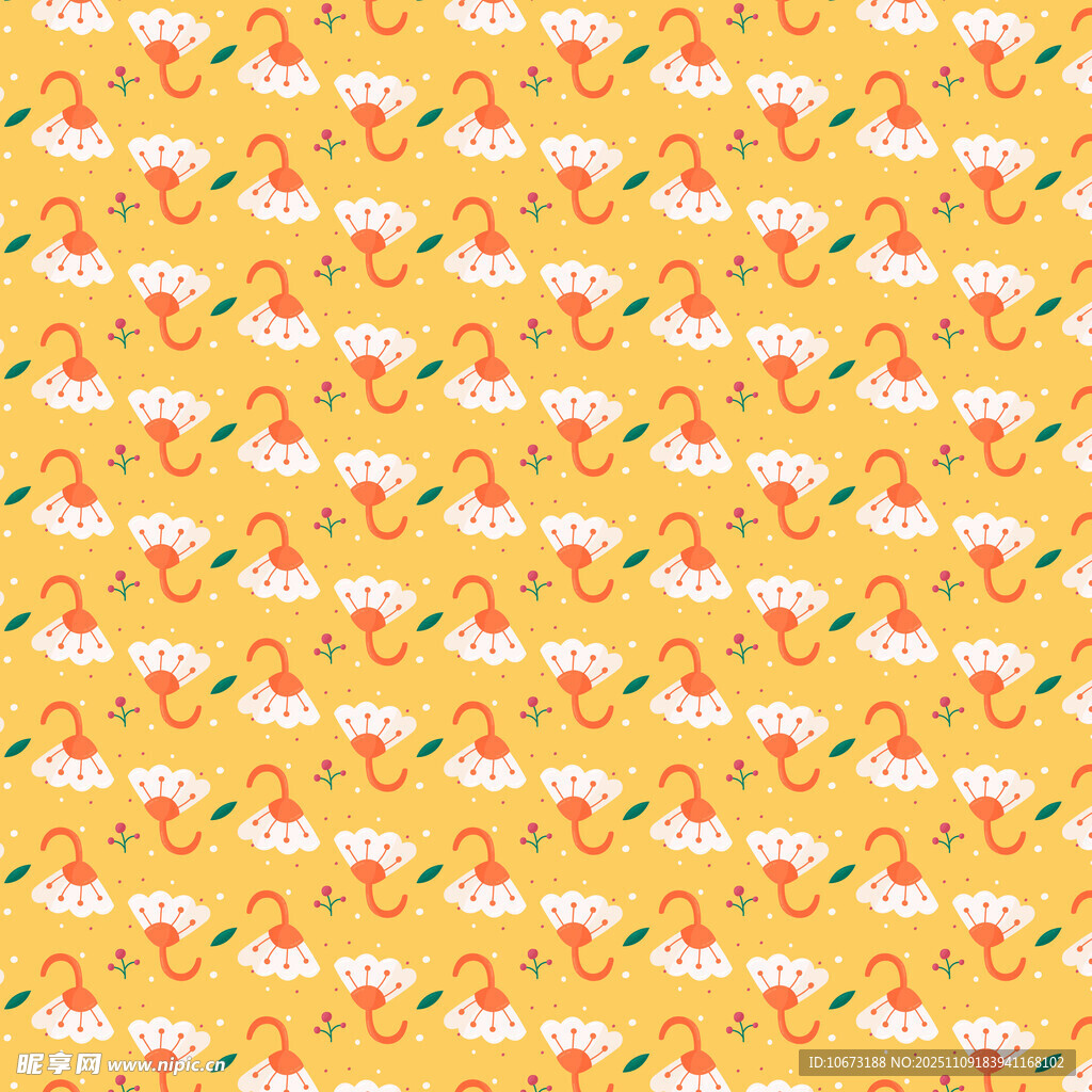 黃色背景水果圖案紋理