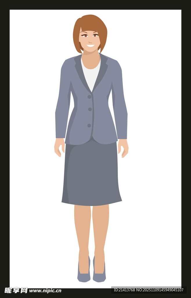 職業(yè)女性商務(wù)套裝形象