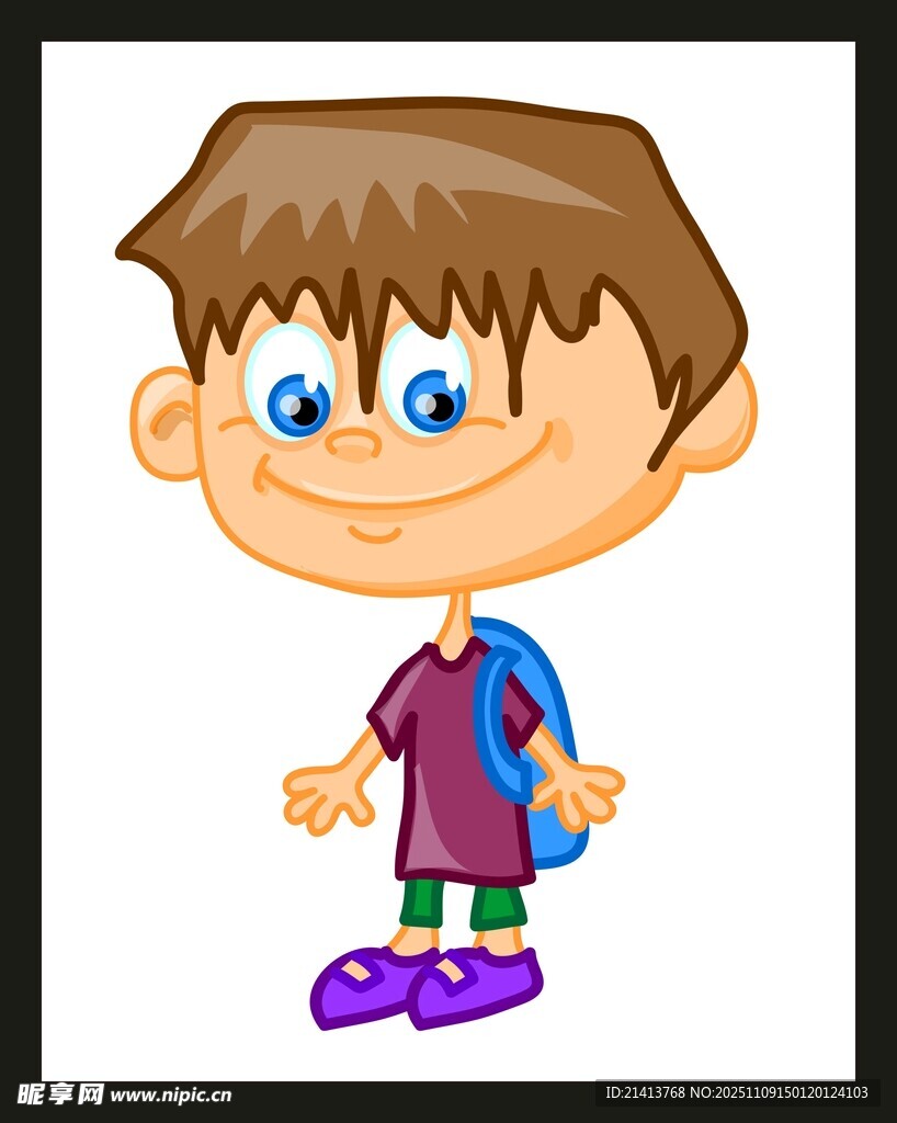 卡通小男孩形象