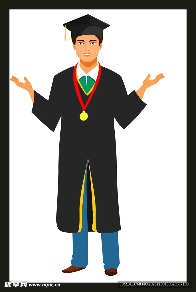 畢業(yè)學(xué)士形象展示