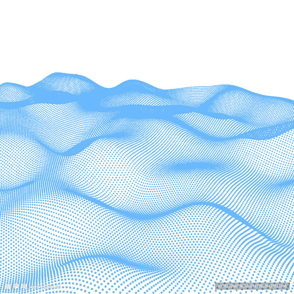 藍色波浪線條抽象背景圖