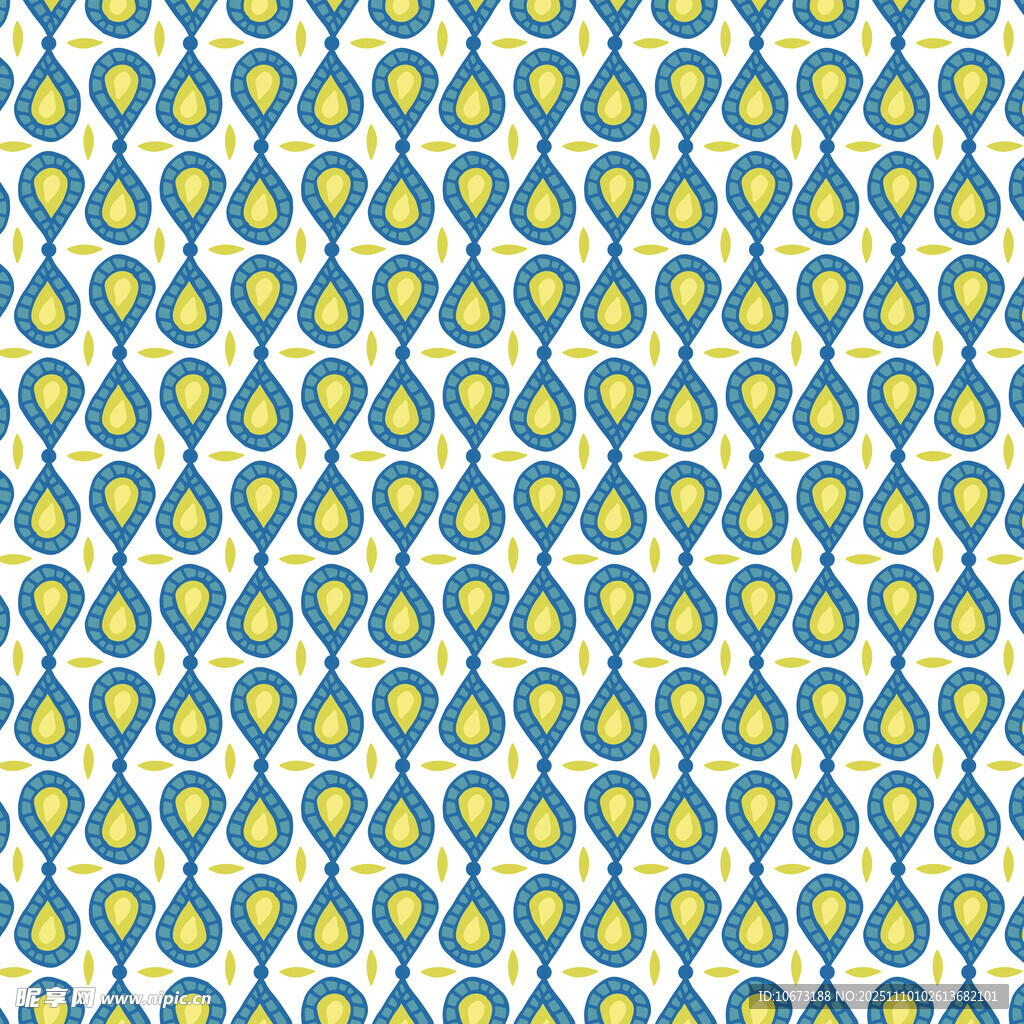 藍綠幾何圖案無縫背景