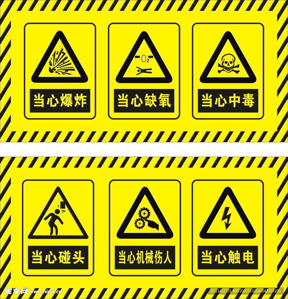 當(dāng)心腐蝕警示標(biāo)識集合