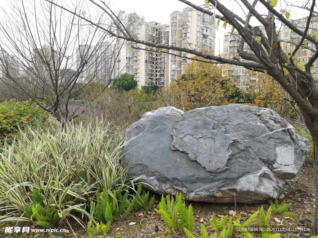 園林景觀中的特色巨石