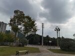公園陰天景色