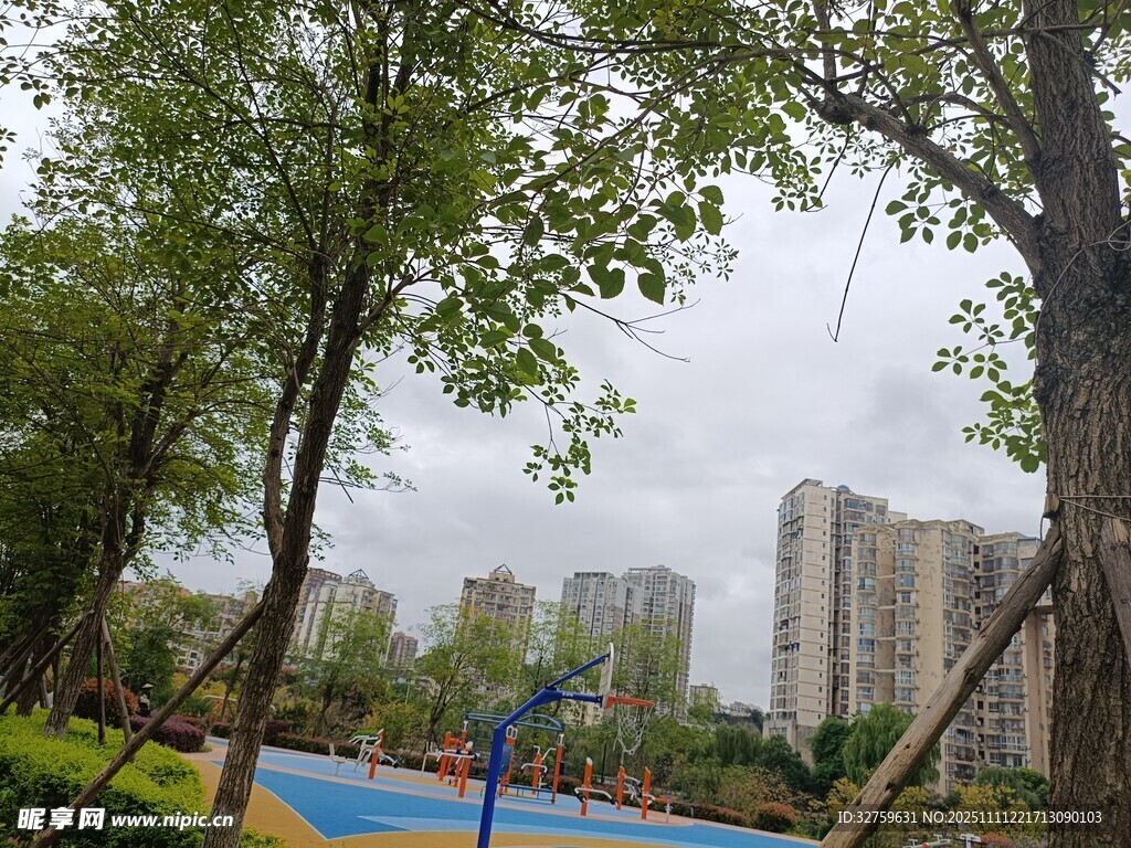 城市公園中的休閑景致