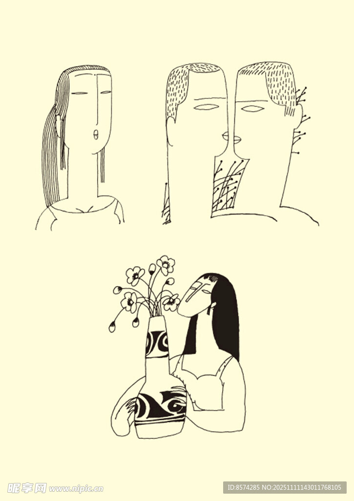 女孩與插畫的美好瞬間