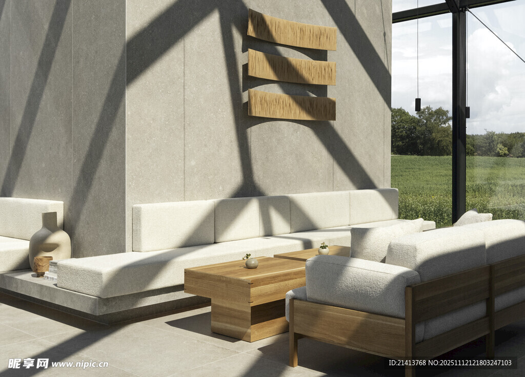 現(xiàn)代簡約戶外休閑沙發(fā)區(qū)