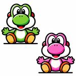 可愛小恐龍卡通形象