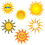 可愛笑臉太陽圖案集合
