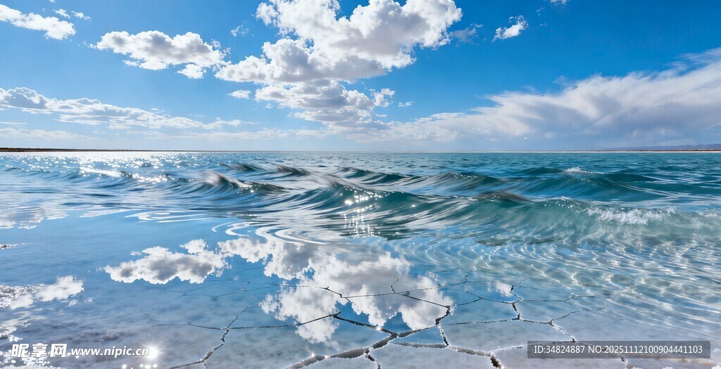 碧海藍天清澈海面美景