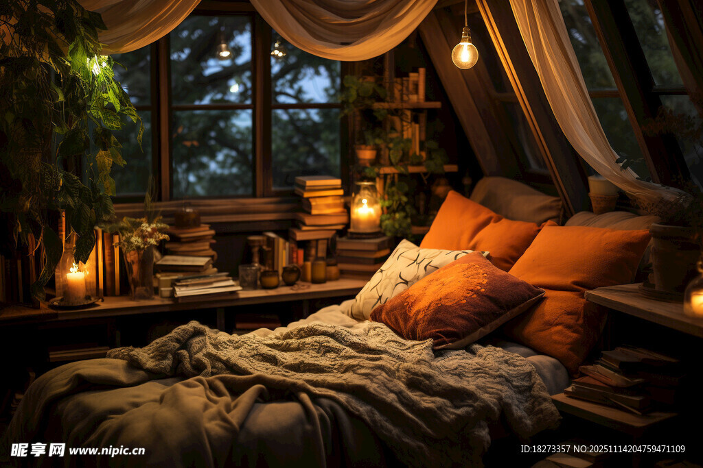 夢(mèng)幻溫馨的復(fù)古風(fēng)臥室角落