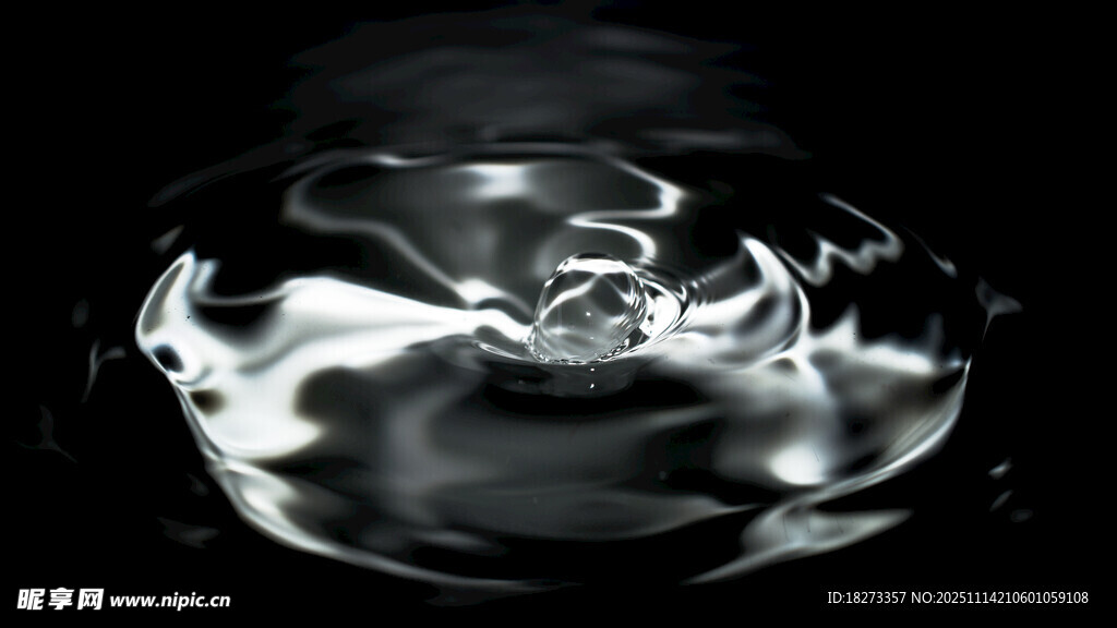 水滴濺落瞬間的靈動(dòng)之美