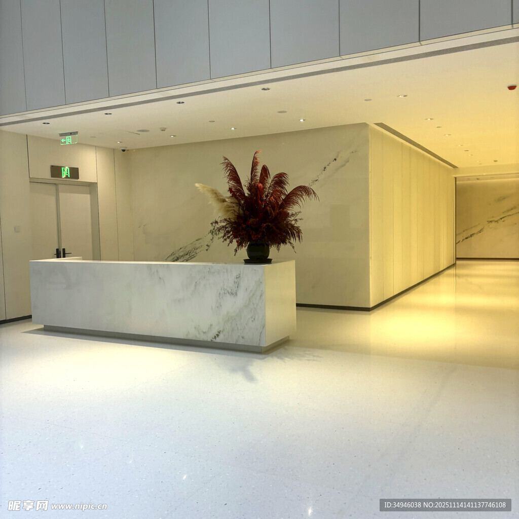 現(xiàn)代簡約風(fēng)格的辦公大廳