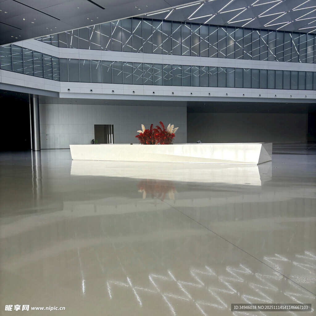 現(xiàn)代風(fēng)格大廳接待臺場景