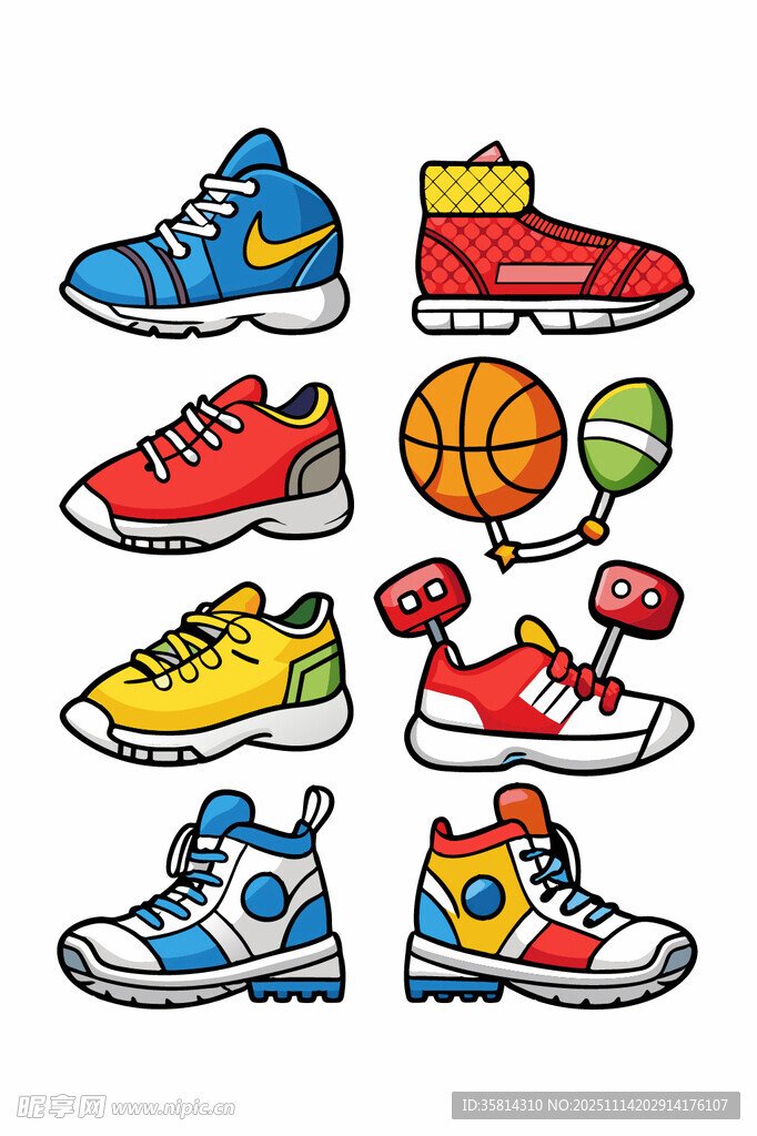 多彩運(yùn)動(dòng)鞋與運(yùn)動(dòng)配件
