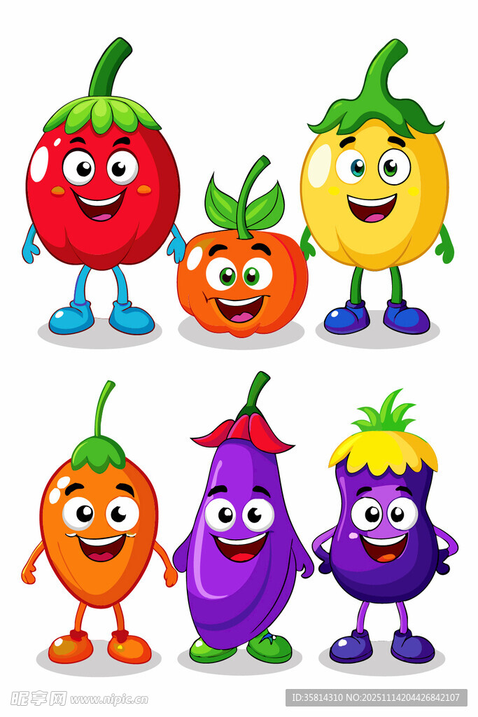 可愛(ài)卡通蔬菜大集合
