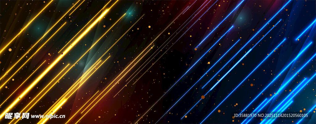 炫彩動(dòng)感線條背景 