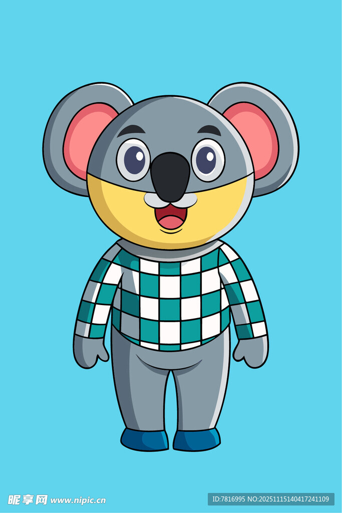 可愛考拉卡通形象