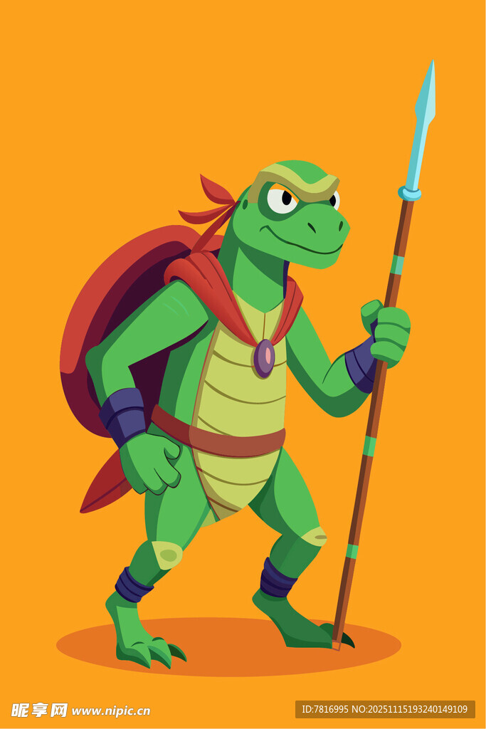 持矛烏龜勇士