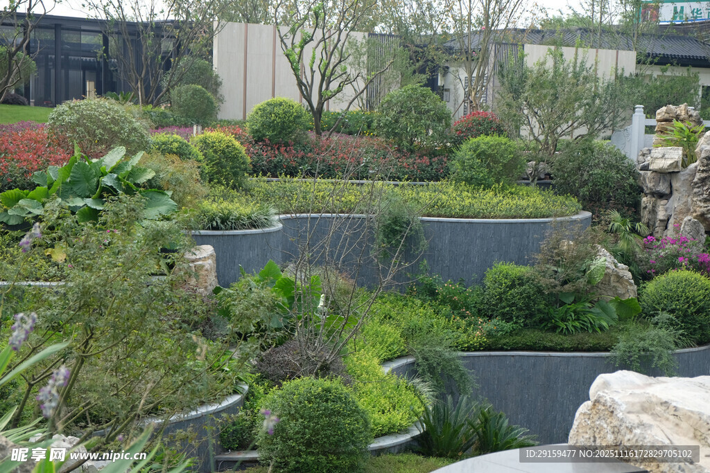 精致多層次庭院景觀