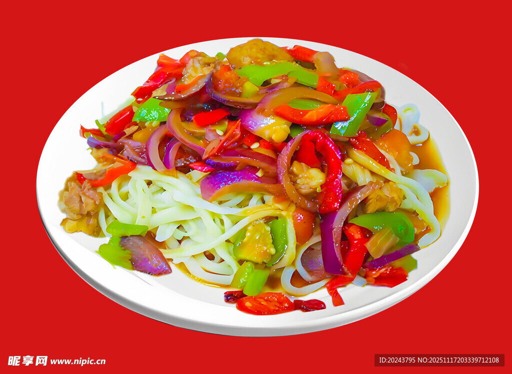 美味多彩蔬菜炒肉