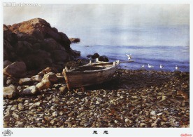 大海油畫作品